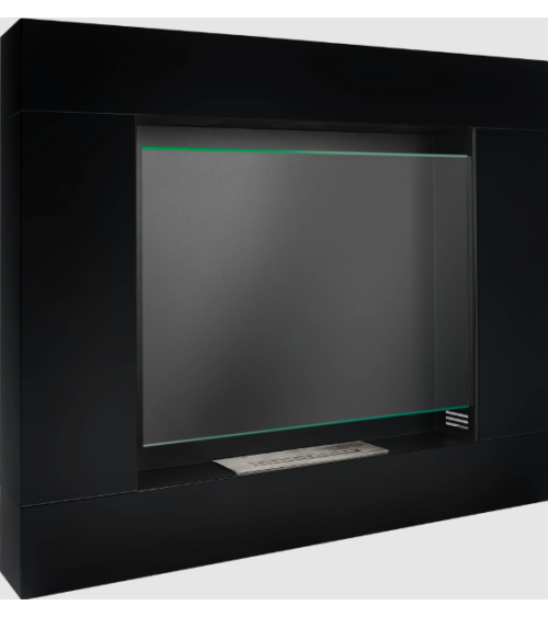 Bio-cheminée portail Asne noir mat 105 x 90cm